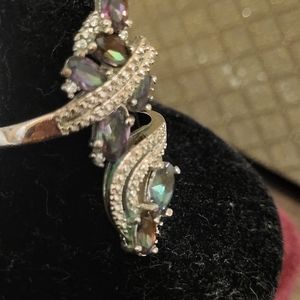Sz 8 925 mistic topaz ring